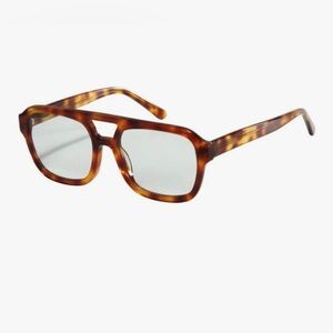 Unbranded tortoiseshell aviator sunglasses blue lens Velha tom ford style